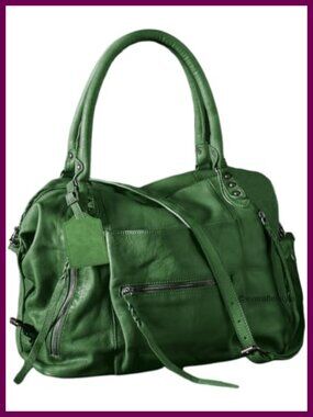 Vegan Leather Large Tote Bag Zipper Hobo Handbag Adjustable Strap